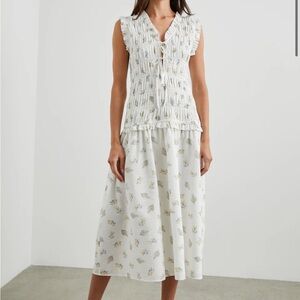 Rails Dion White Floral Midi Dress